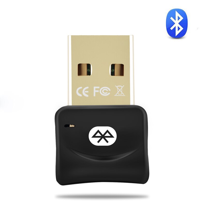 USB Bluetooth adaptateur sans fil Bluetooth Dongle 4.0 récepteur de musique pour ordinateur PC Bluetooth adaptateur Mini Bluetooth émetteur: Black