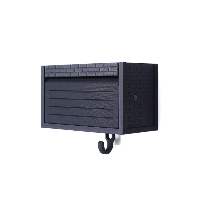 Fun Toy Key Storage Box Room Wall Decoration Garage Key Storage Rack With Door Opening Garage Key Hook Keychain: WHITE