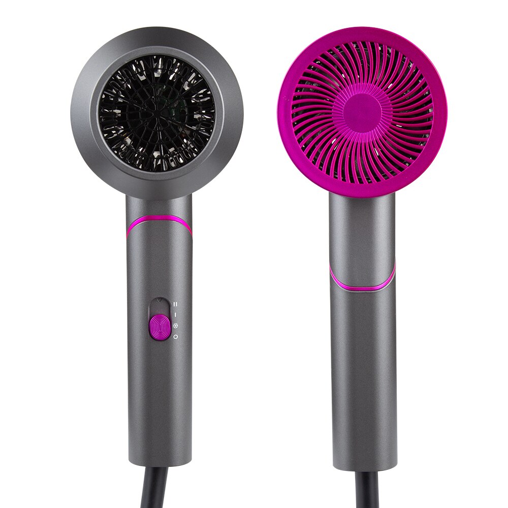 Hair Dryer 2000W Portable Handle Seamless Folding Household Hair Dryer Strong Wind Air Cold Air Diffuser Fast Dry