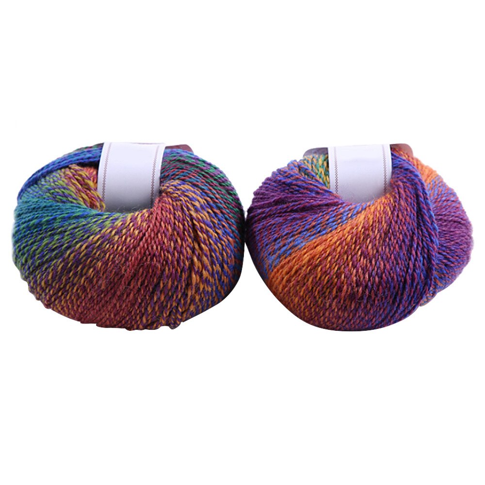 Chunky Pure Wool Ball Rainbow Colorful Knitting Crochet Yarn Craft for Sewing Autumn winter sweater Cloth Hand-knitted Yarn: 15
