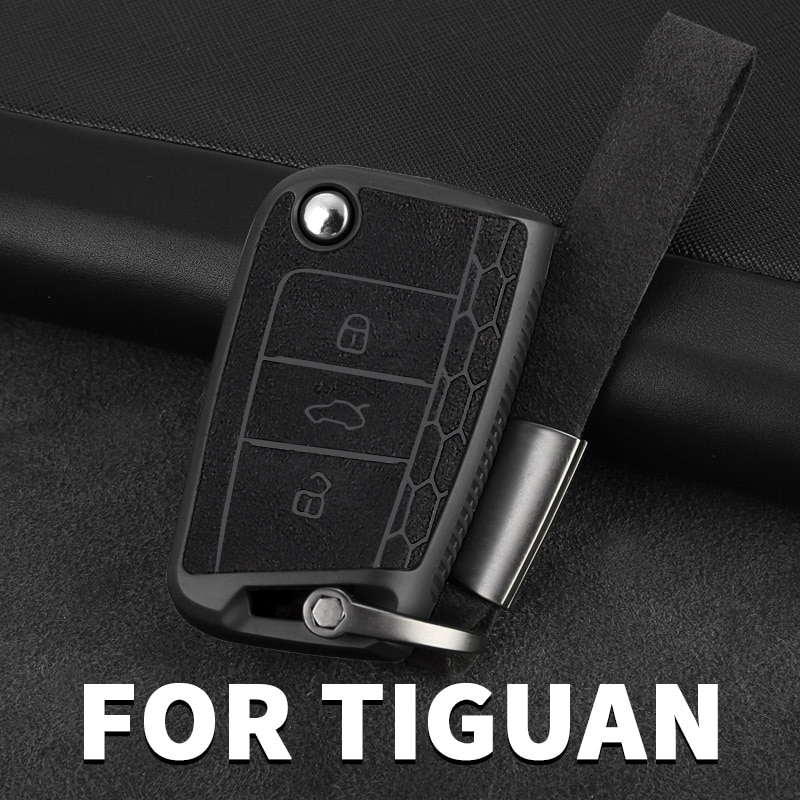 Speciale Accessoires Voor Autosleutel Case Afstandsbediening Tas Beschermende Shell Voor Vw Volkswagen Tiguan Mk2