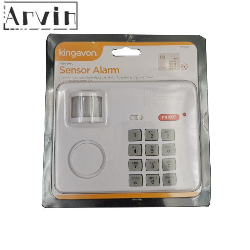 Hjemmealarm system trådløs bevægelsessensor detektor alarm med sikkerhedstastatur pir til hjemmet garage skur campingvogn høj følsomhed