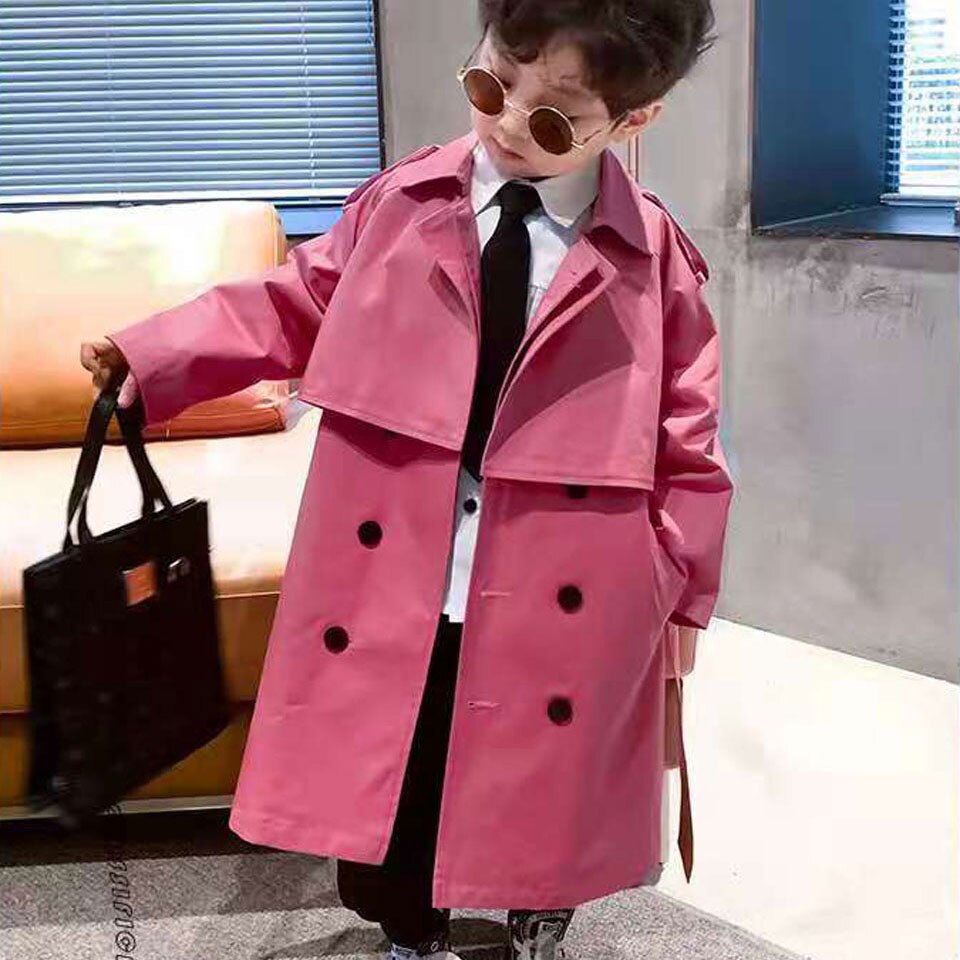 Goedkope 2022 Lente Jongens Windjack Uitloper Lange Mouwen Turn-Down Kids Jassen Voor Jongen 3-12Yrs Jongens Kleding 2 Kleuren: 302 / 4