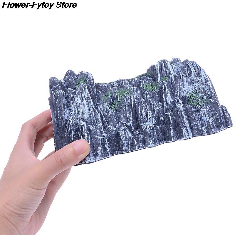 Cave Model 1:87 Scale DIY Sand Table Model Railway Train Tunnel Garden Miniatures Figurines Art Crafts For Home Decor