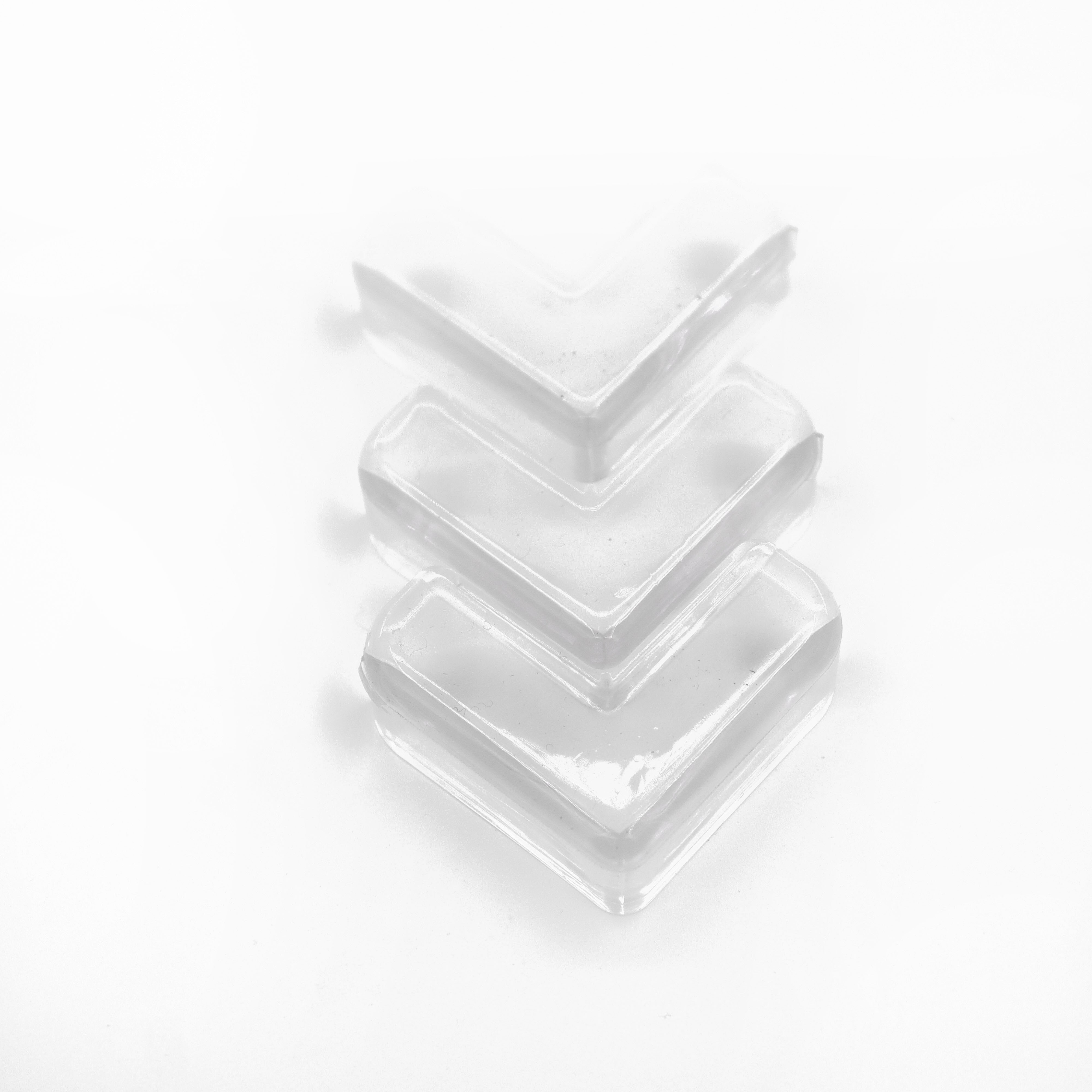 4 Pack mobili protezione angolare copertura trasparente morbido Silicone scrivania protezione angolare Kit di sicurezza per bambini striscia paraurti