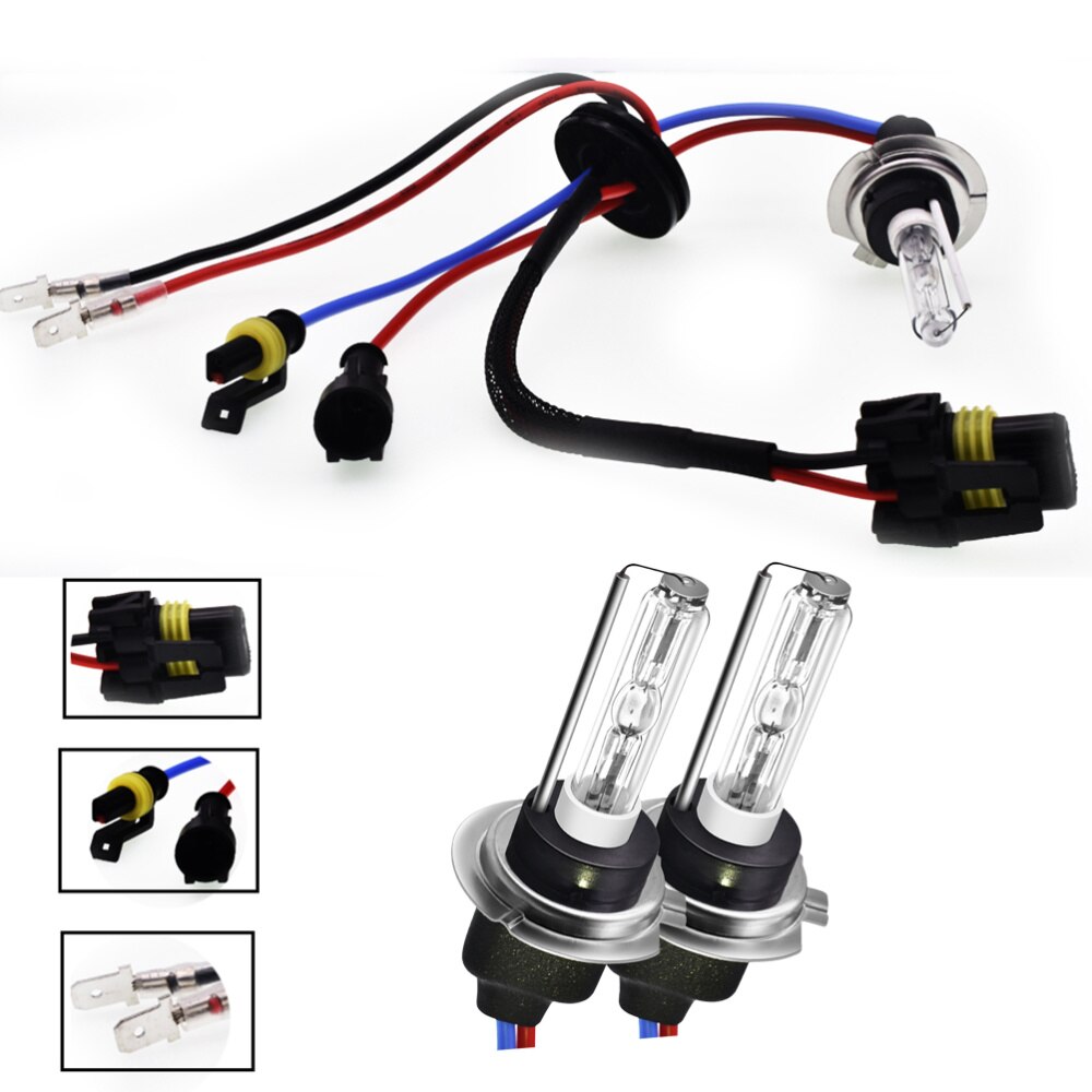 1 paar HID-Xenon-Lampen H7 35W 3200LM Auto Scheinwerfer Umwandlung Globen Lampen Strahl Kit 4300K Xenon Lampe birne Kit