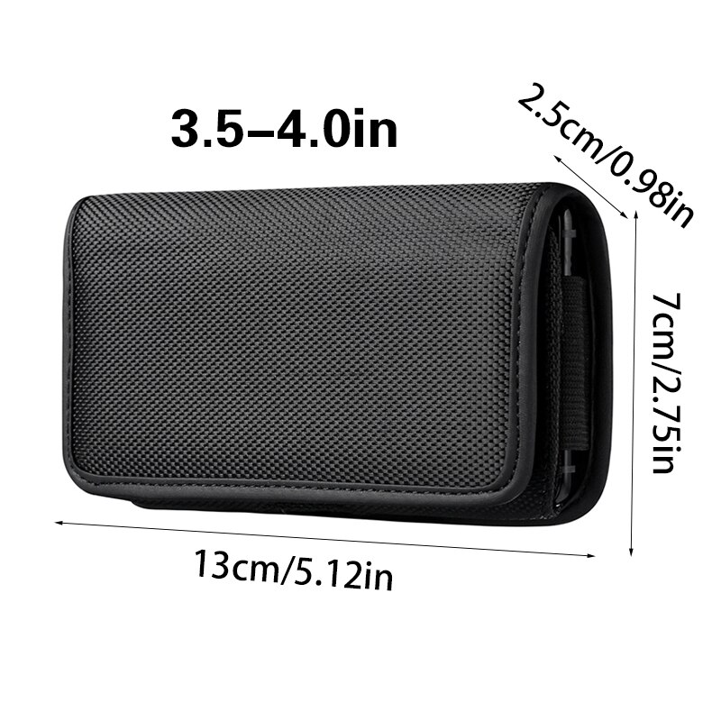 Telefoon Pouch Opknoping Holster Holder Taille Packs Riem Clip Pouch Case Oxford Doek Pakket Mobiele Heuptas Riem Kleine portemonnee: 1