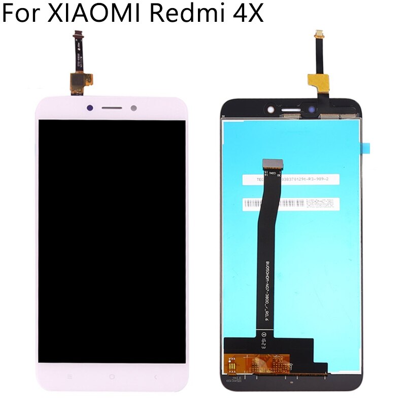 5.0 "Lcd Voor Xiaomi Redmi 4X Lcd-scherm Touch Screen Met Frame Digitizer Vervanging Voor Xiaomi Redmi 4X Display 4X Pro Lcd: White no frame