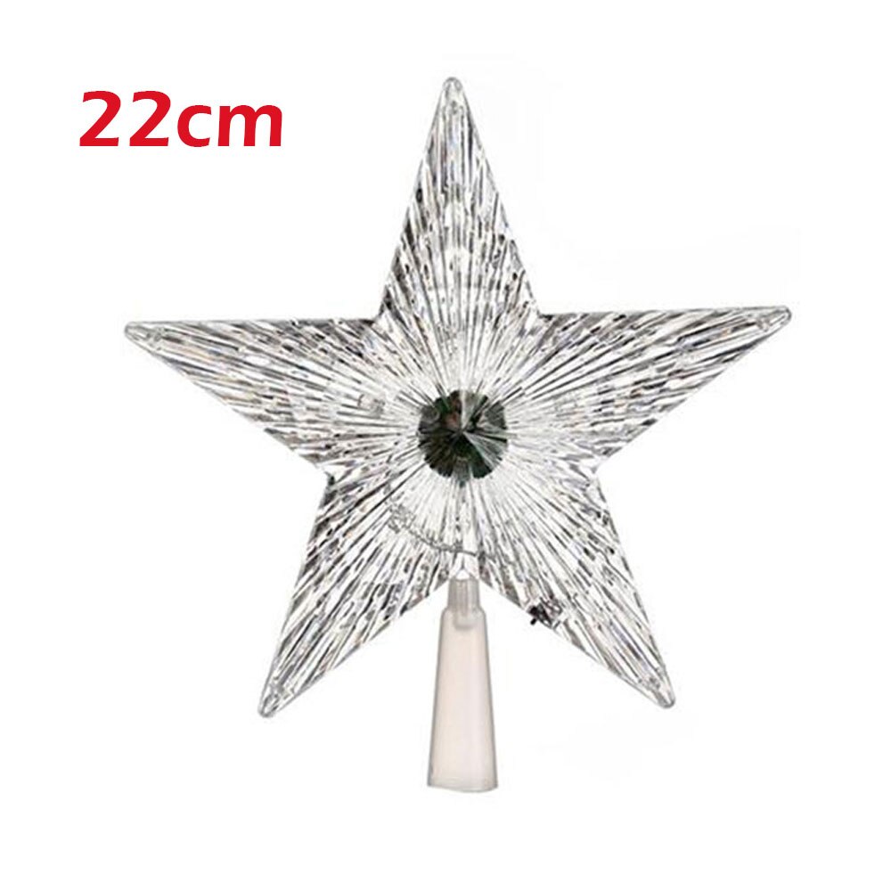 Tretopp ornamenter lysende lampe feiring hotell tretopp pentagram fasjonabel plast bryllup hjemmeinnredning tre topp stjerne