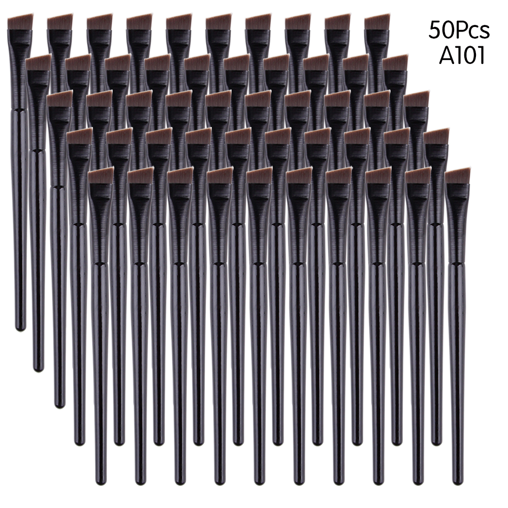 5/10/20/50 pçs pincel de contorno de sobrancelha delineador pincel de maquiagem profissional pequeno ângulo sobrancelha forro a101 a102 escovas ferramentas cosméticas