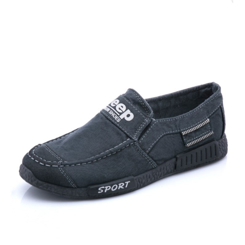 vieux Beijing chaussures hommes chaussures respirantes Jean chaussures hommes automne toile chaussures en plein air marche vulcaniser chaussures: Gris / 7