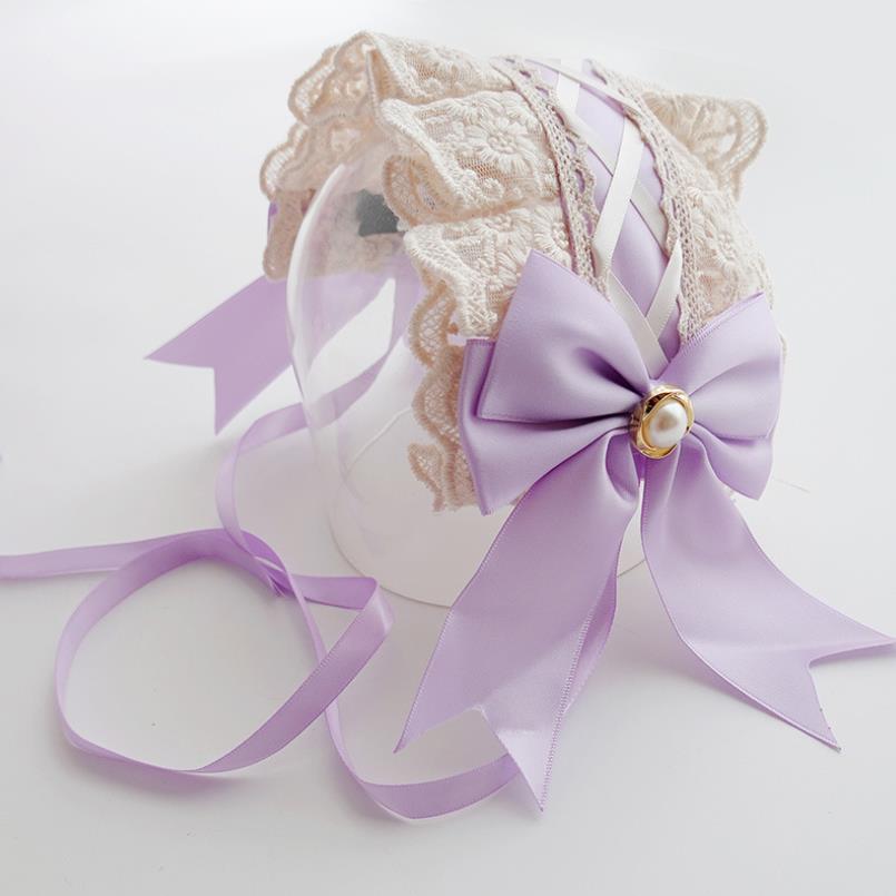 freundlicher-prinzessinnen-lolita-haarband, spanisches Baby-haarband, haaraccessoires für kleinkinder  a1092: Lila