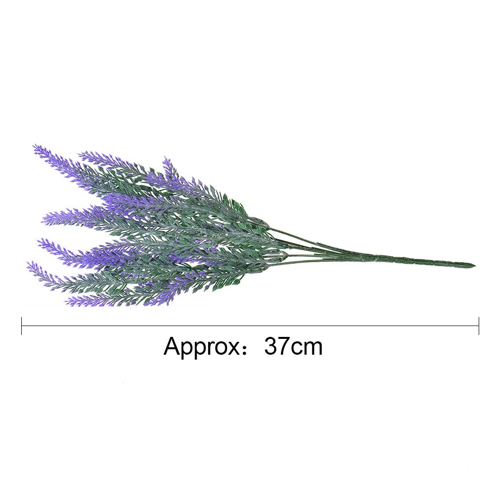 1 bunch/25branches plastic artificial flower plant lavender bouquet for wedding party home decoration DIY wreath scrapbook craft