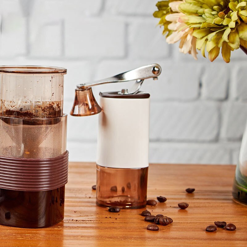 Mini Handleiding Koffiemolen Wasbaar Verstelbare Roestvrij Staal Draagbare Koffiemolen Coffeeware Bonen Grainding Machine