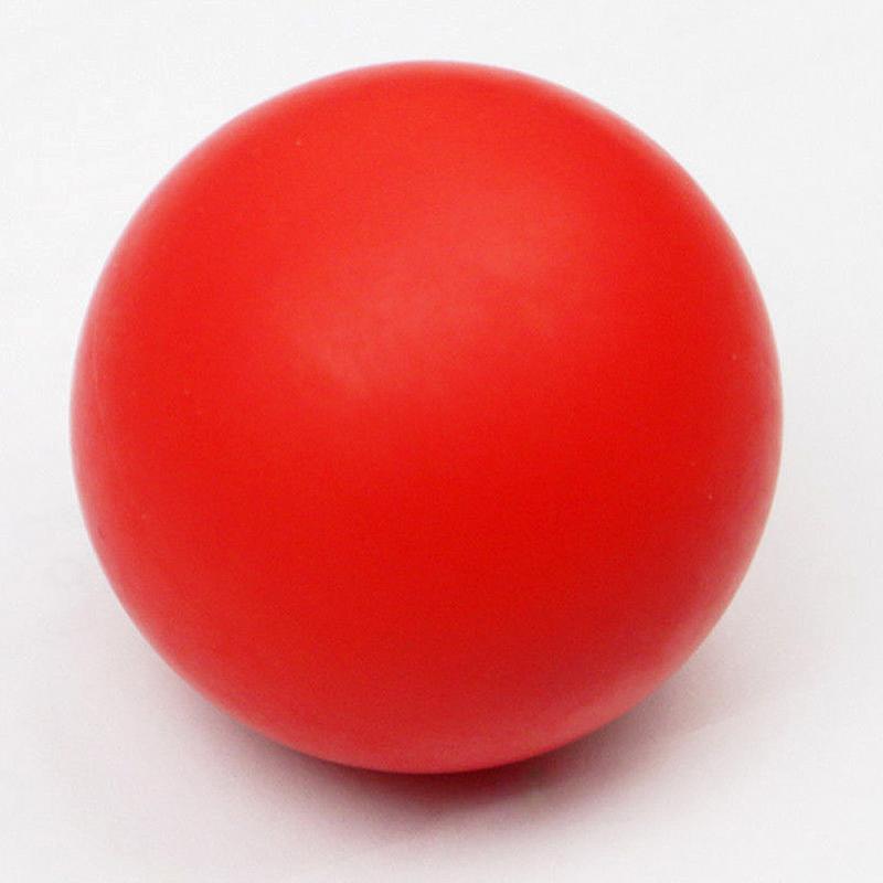 Fitness Massage Ball Hockey Lacrosse Ball Rubber Gym Cross Fit Workout Reaction 64mm Trigger Point Relaxation Yoga Stress Relief: Red