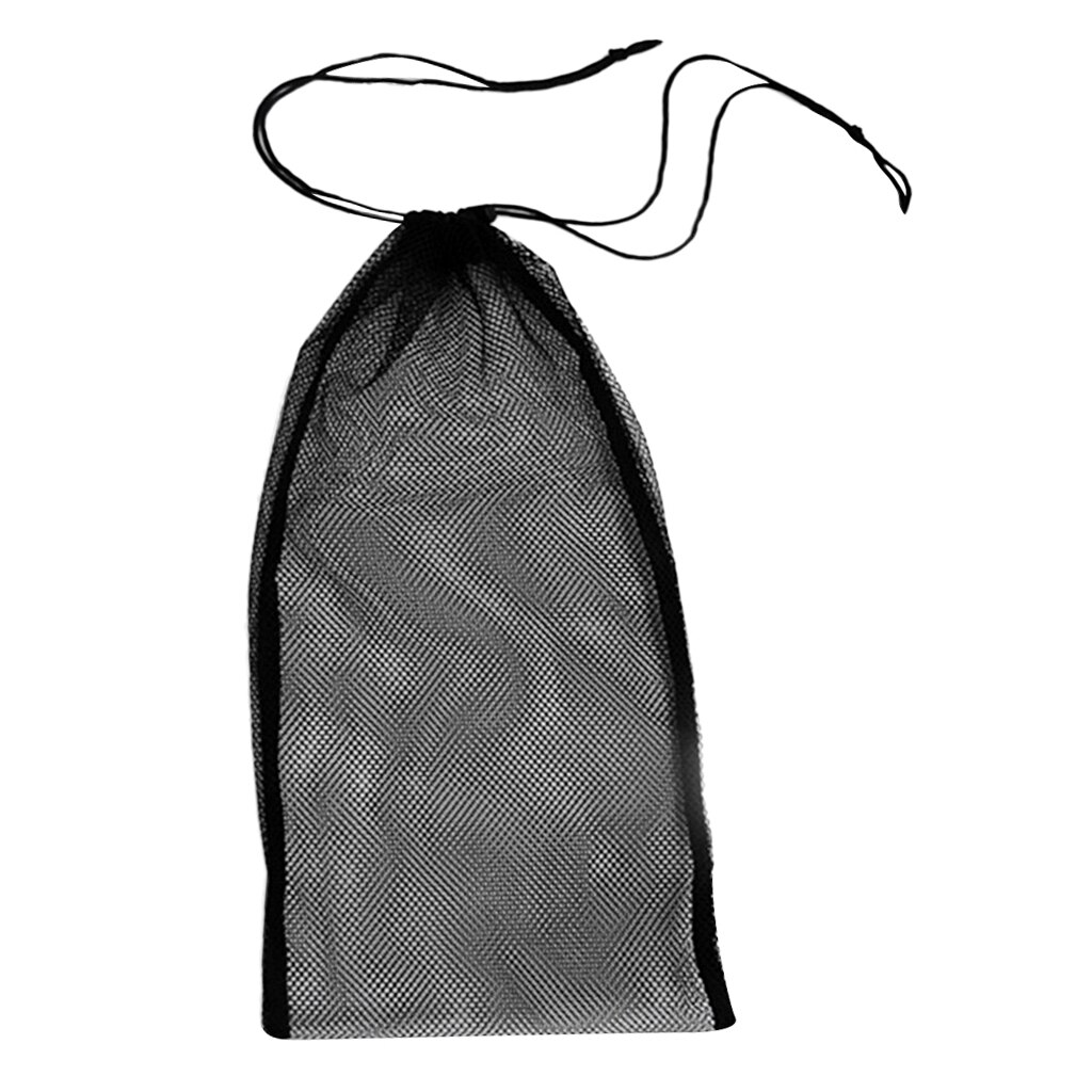 Bolsa de malla de gran capacidad para buceo, esnórquel, aletas de natación, soporte de engranaje, saco de viaje, 50x23,5 cm