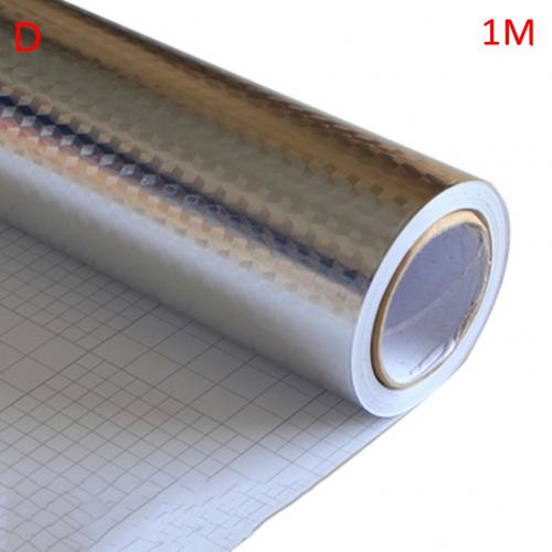 Wasserdicht Ölbeständiges Aluminium Folie Selbst-Adhesive Küche Aufkleber Wohnkultur: D / 1M