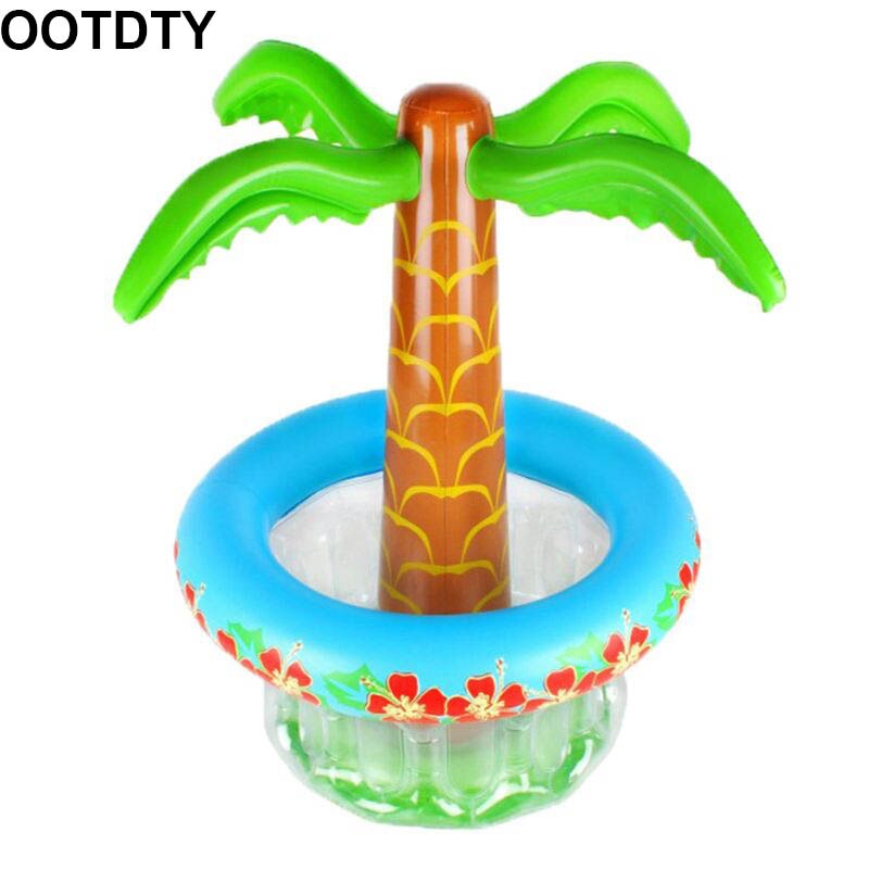 65Cm Opblaasbare Palmboom Koelers, Opblaasbare Drank Koelers Drijvende Zwembad Koeler Voor Zomer Zwemmen Party