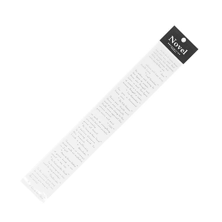Zwart Engels Serie Basic Tekst Huisdier Washi Afplakband Stickers Scrapbooking Briefpapier Decoratieve Lange Strip Van Tape: 3