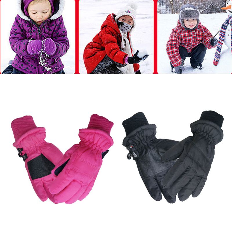 Winter Kinderen Handschoenen Winter Warm Outdoor Sport Ski Handschoenen Waterdicht Winddicht Sport Wanten Voor Kinderen Handschoenen Baby Wanten