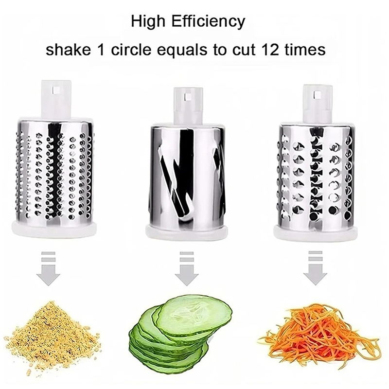 3 In 1 Vegetable Slicer Manual Kitchen Accessories Grater For Vegetable Cutter Round Chopper Mandolin Shredder Potato Home Kitch
