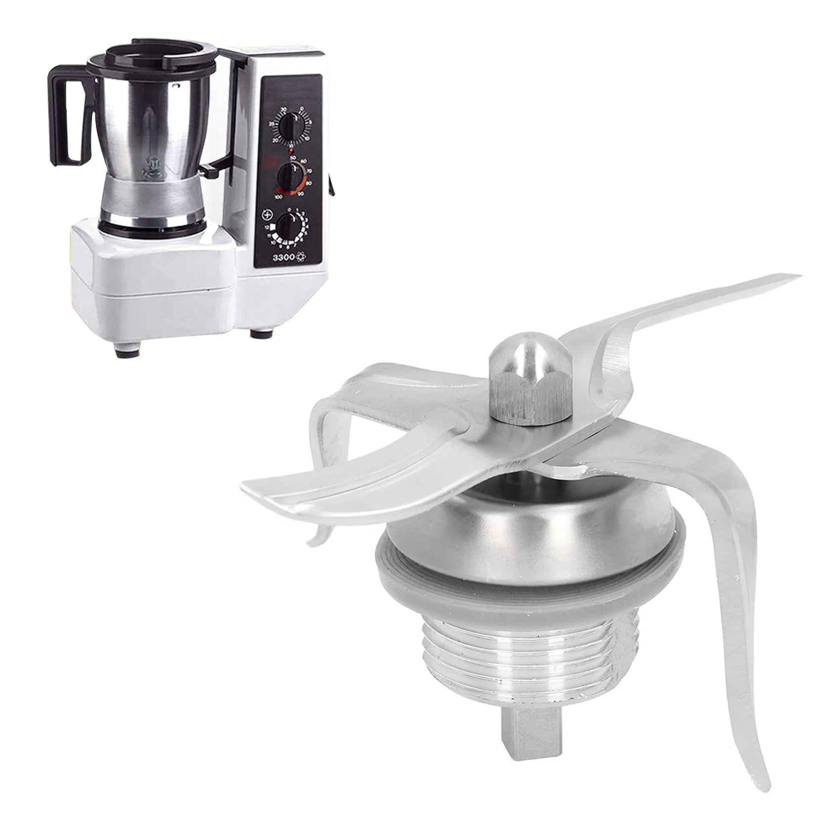 Cuchillas de exprimidor de acero inoxidable, repuesto para Thermomix 3300, cuchilla de licuadora, grado alimenticio