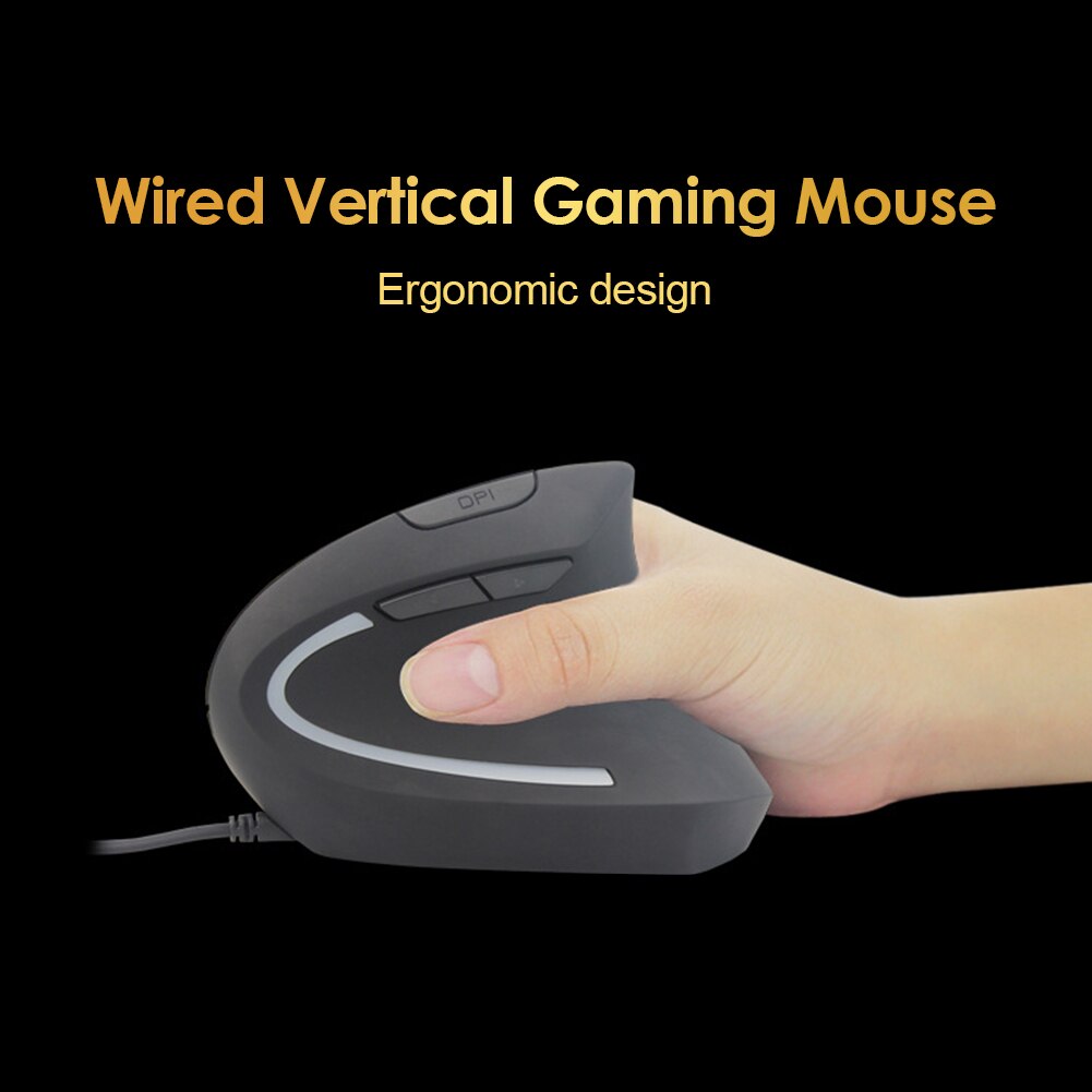 Wired Vertical Ergonomic Gaming Mouse 5 Buttons Programmable Optical Mice for PC Laptop Computer Ergonomic Mice Silent