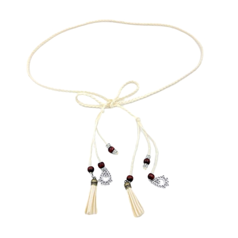 Cuerda de cintura Mujer Nudo Cintura Cuerda Trenzada Cinturón Accesorio para camisa de vestir