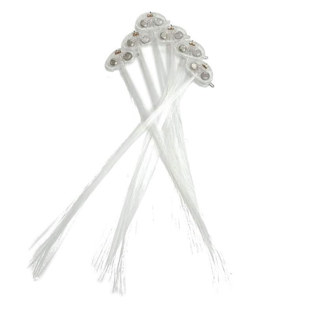 glühen Blinkt Haar Clip Blitz-LED flechten Zeigen Party Spielzeug Kind Headwear Bunte Leucht Geflecht Optische Faser Draht HairpinChristmas