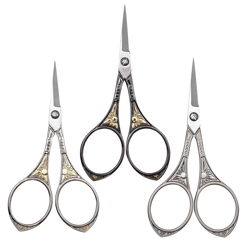 2Pcs Europese Retro Tailor Schaar Kruissteek Antieke Vintage Draad Borduurwerk Schaar Sewings Voor Handwerk Diy