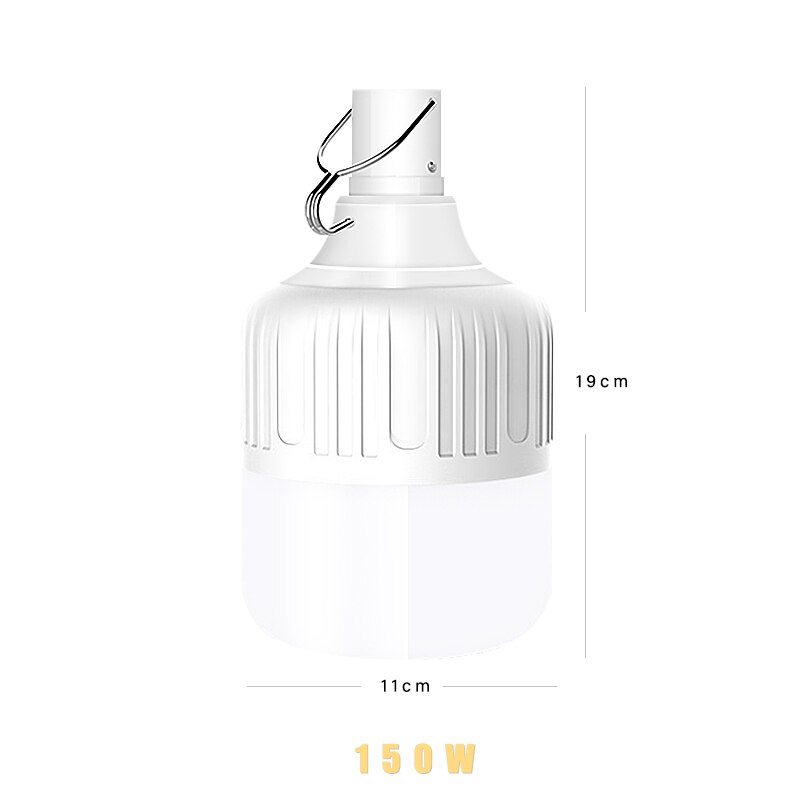 USB Charging LED Bulb Camping/Market Outdoor Lighting 40W/80W/100W/150W/20W Energy Saving lamp Light: 150W