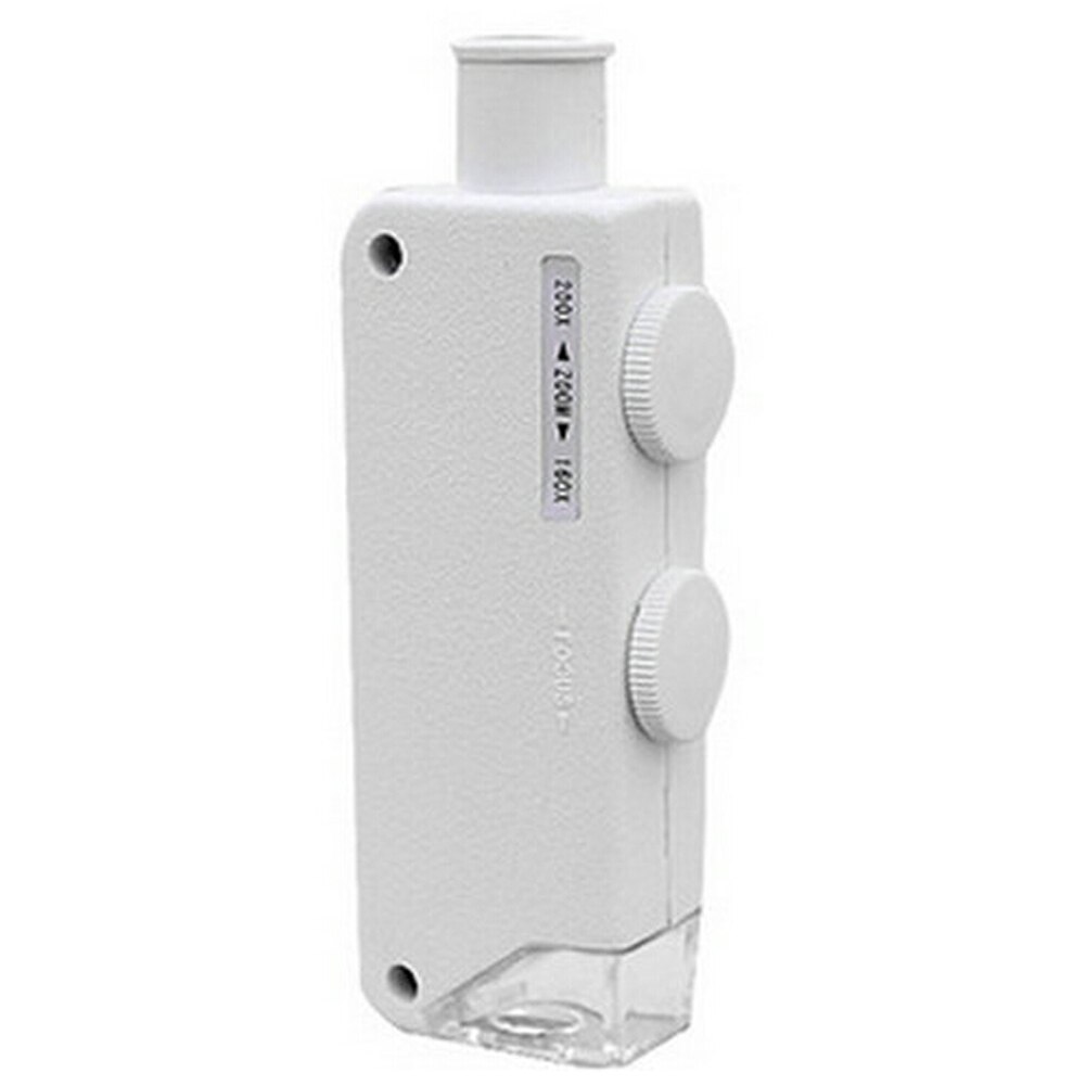 160-200X Adjustment Handhed Portable LED Microscope LED Lighted Pocket Microscope Magnifier--M25