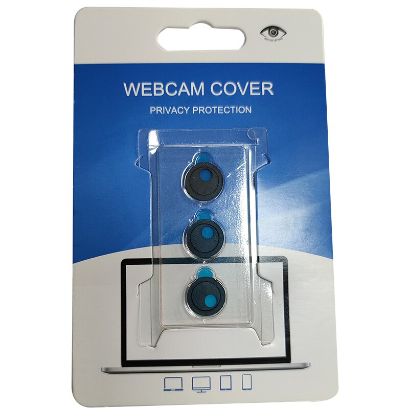 Screen Protectors 3PCS Webcam Cover Slide Camera Privacy Security Sticker For Phone Laptop Tablet: 3 in 1 black