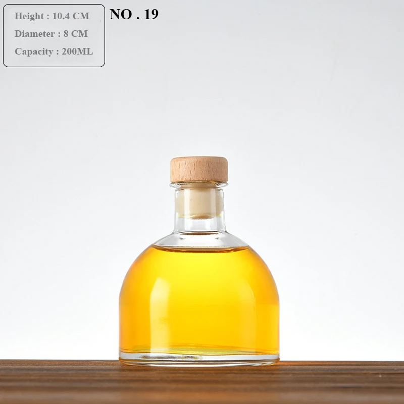 Carino di piccole dimensioni tutto'aperto senza piombo bottiglia di vetro di vino barware Whisky decantatore liquore decantatore: Beige