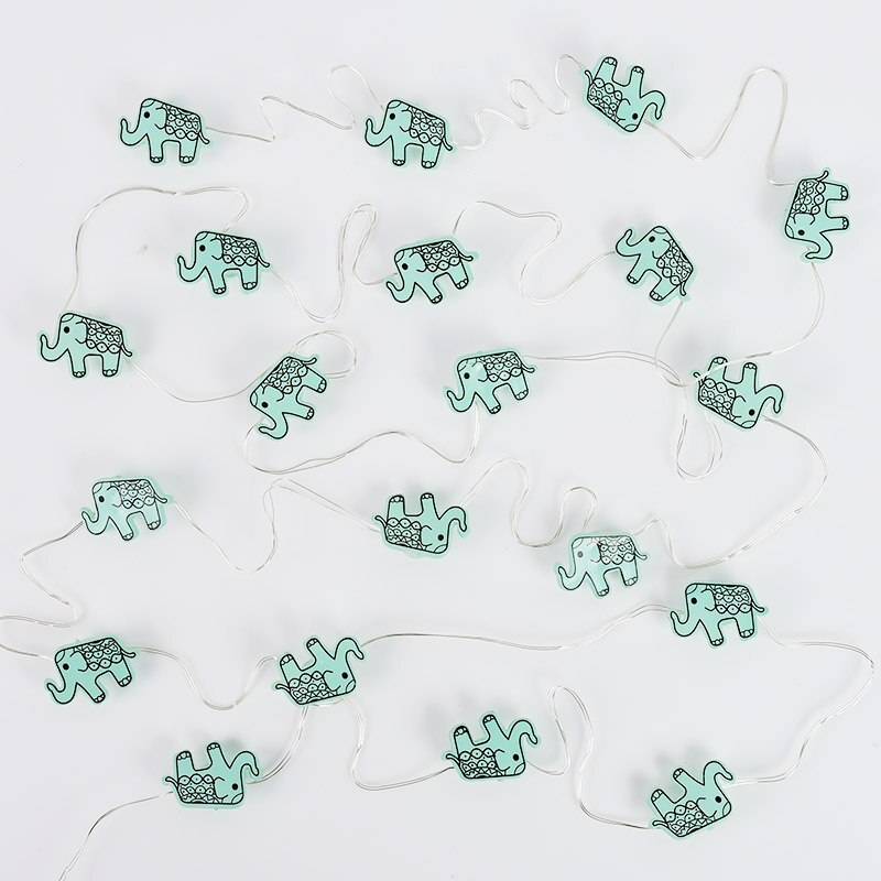 2M 20 LED Cute Fairy String Unicorn Pineapple Flamingo Watermelon String Light Garlands Wedding Festival Birthday Room Decor: A09