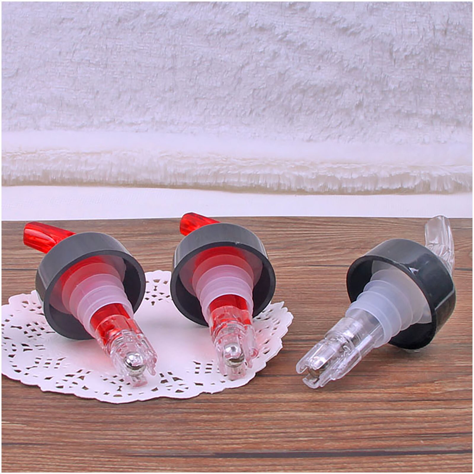 3pcs Plastic Spirit Measure Measuring Pourer Drink Bottle Bar Wine Liquor Dispenser Measure Flow Pourer Liquor Spirit Dispenser