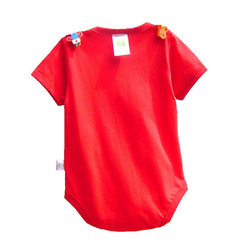 Leuke Duiken Aap Rode Zomer Baby Boy Korte Mouw Bodysuit Body Bebe Overalls Jumpsuit Baby Kleding Kinderkleding