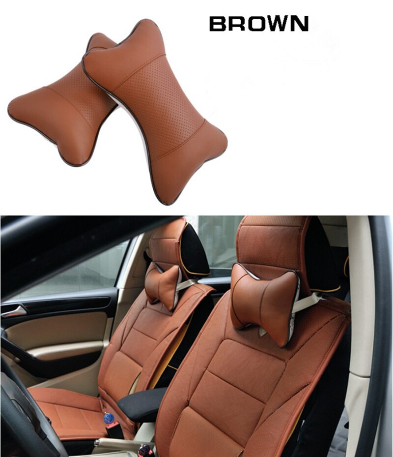 2PC asiento de coche cojín reposacabezas para Cabeza y Cuello reposacabezas almohada para Volvo S40 S60 S80 S90 V40 V60 V70 V90 XC60 XC70 XC90