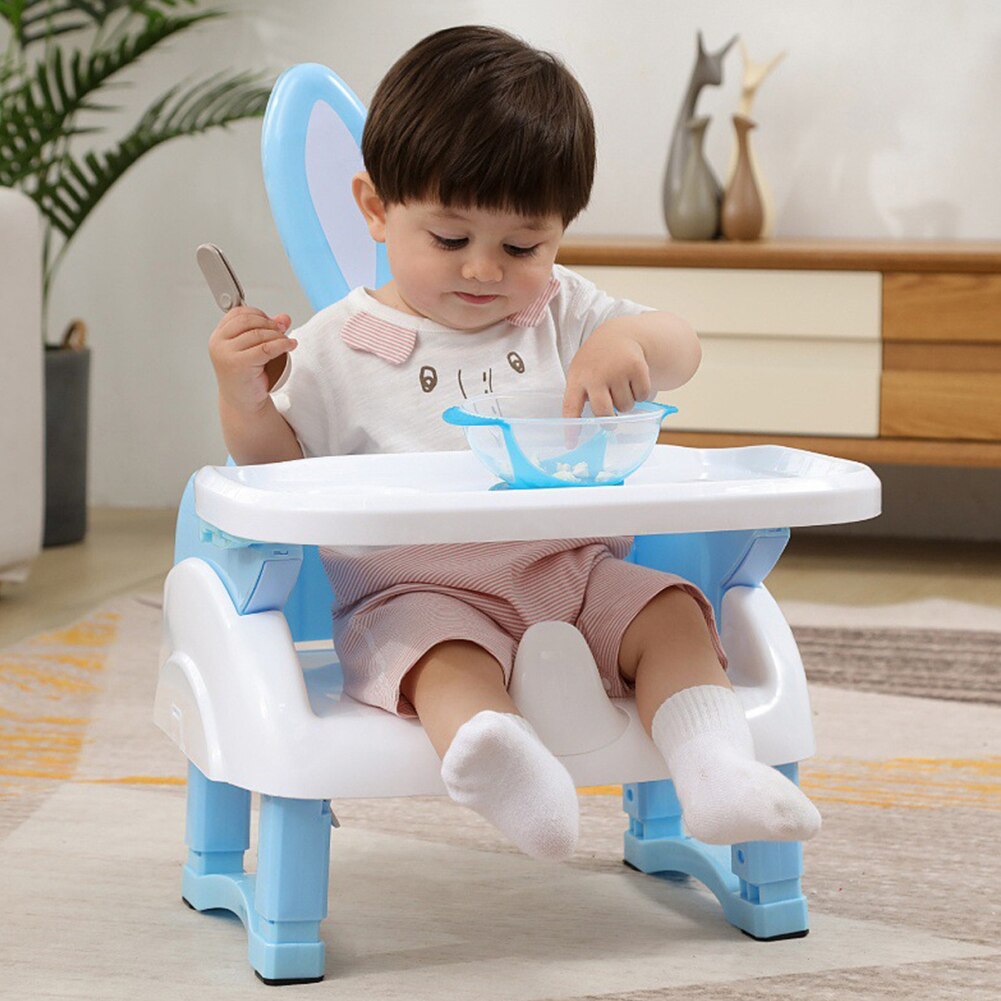 Comfortable Deluxe Foldable Booster Seat Adjustable Height Easy To Clean Compact Booster Seat For Kids 0-3 Year Old