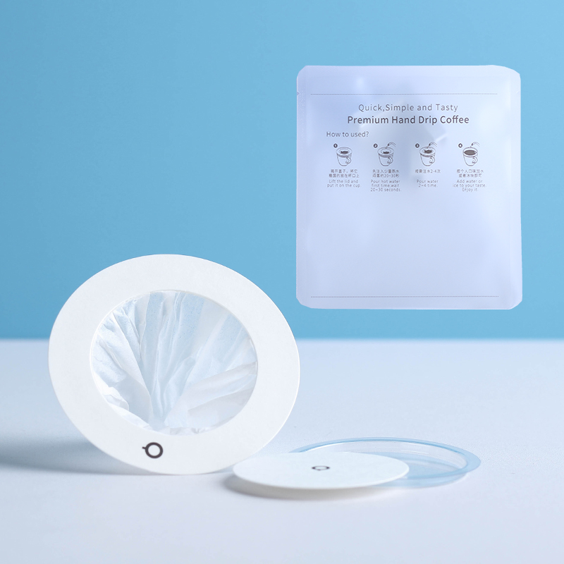 20/100pcs Hanging Ear Flying Saucer Drip Bag Filter Disposable Portable Brew Coffee Tea Filters Tool Eco-Friendly Paper Bags: L / Ivory