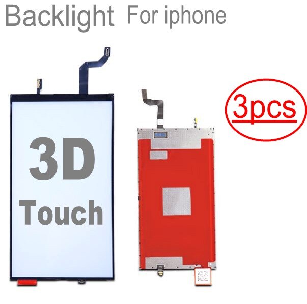 3 pièces orig LCD 3D tactile rétro-éclairage Film pour iphone XR 6s 6sp 7 8 8P 6 plus 5 5S 5c rétro-éclairage réparation remplacement