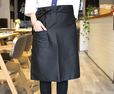 Japanse Koken Dienst Schort Geborduurd Patroon Schort Chef Schort: Clear