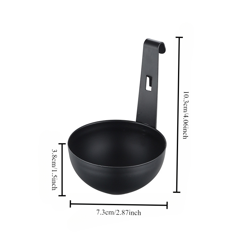Máquina para hacer huevos cocidos y escalfados con agua estilo oreja colgante, olla colgante, molde plano para huevos humeantes, herramienta para huevos hervidos suaves con resorte