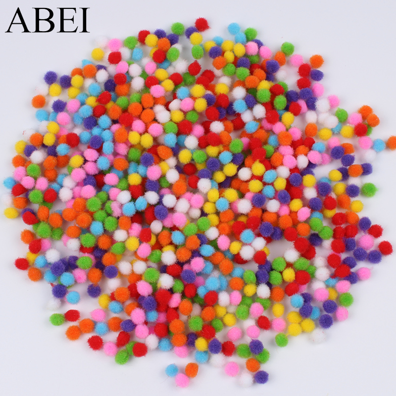 100 stks/partij Mix Kleuren Pompom DIY Handgemaakte Craft Furball Zachte Pluizige Pom pom ballen voor Wedding party Scrapbooking Woondecoratie