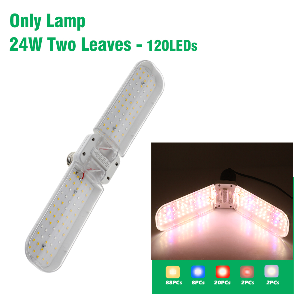 Bombilla SMD2835 de espectro completo, luz de cultivo E27, lámpara Phyto plegable para plantas de interior, lámpara de cultivo de floración, jardín: Azul
