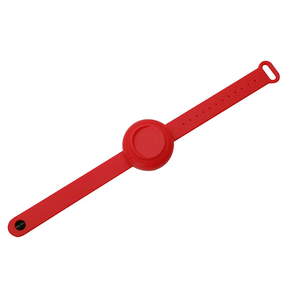 Adult Kid Liquid Wristband Hand Pumps Hand Wash Gel Dispenser Bracelet Wristband Hand Soothing Silicone Bracelet Pumps Hand#40: Red