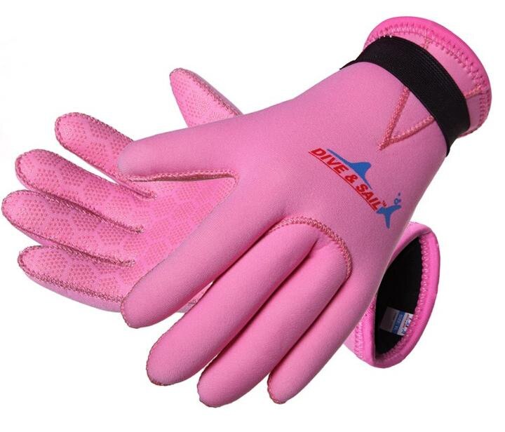 Dive & Sail Kids 3 Mm DG-011 Neopreen Skid-Proof Scuba Water Sport Swmming Duiken Wetsuit Handschoenen: Roze / L