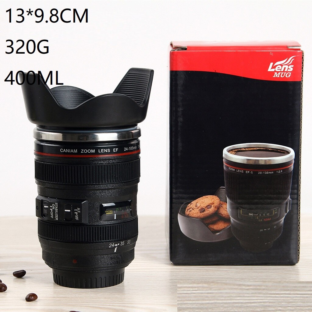 Kamera Objektiv Kaffee Becher Edelstahl Foto Isolierte Thermos Tasse Mit Deckel Fotograf SECHS Generation Emulation SLR Tasse: 4 Generation
