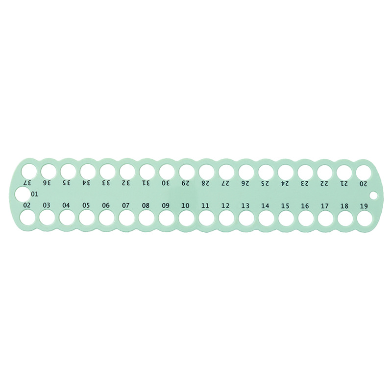 Organizador de hilo de bordar con 37 agujeros, soporte para hilos de punto de cruz, herramienta de almacenamiento, clasificador de hilo artesanal, Kit de costura de organización: M / Amarillo claro