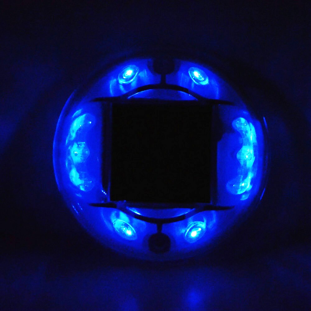 Metal Solar Power LED Path Driveway Pathway Deck Light Outdoor Garden Road Dock Lamp 10Leds Underground Lamps Lights